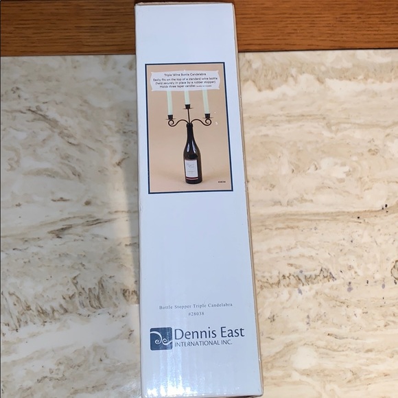 3/$25 Wine Bottle Candelabra NWOT With Box It Came In - Picture 2 of 3